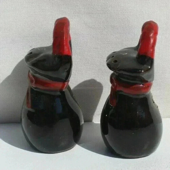 Vintage Money Bags (For Donkey) Salt Pepper Shakers Dinnerware - Picture 2 of 4